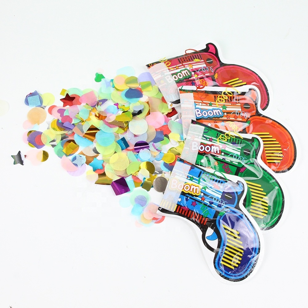 Original Factory Handheld Mini Party Confetti Popper Cannon Toy Confetti Gun Blaster Shooter For Party Birthday Wedding New year