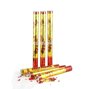 Wedding Occassion And Party Favor Confetti Cannon With Golden Metallic Foil mini cylinder Party Popper