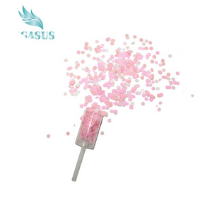 Hot selling Gender Reveal push pop confetti pop biodegradable confetti for wedding for festival