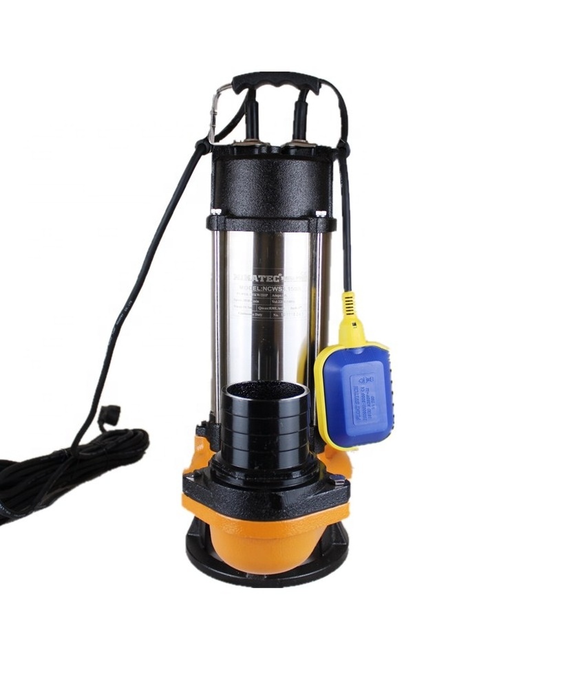 3Inch 2HP 220V Stainless Steel Electric Dirty Water pump Submersible Sewage water Pump For Home