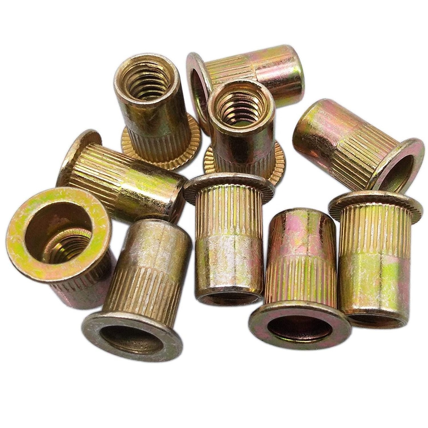 Pull the cap small head riveting nut column pattern rivet nuts knurled M12 1/4-20 rivsert Steel Rivet Nuts