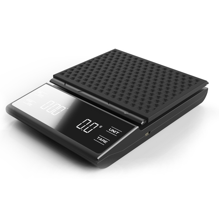 New Customized 3kg Electronic Waterproof Multifunction Small Digital Coffee Scale With Timer Function