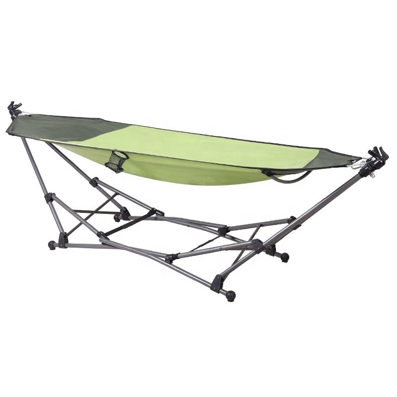 New Ideas Outdoor portable camping hammock Quick Set Folding hammock with stand