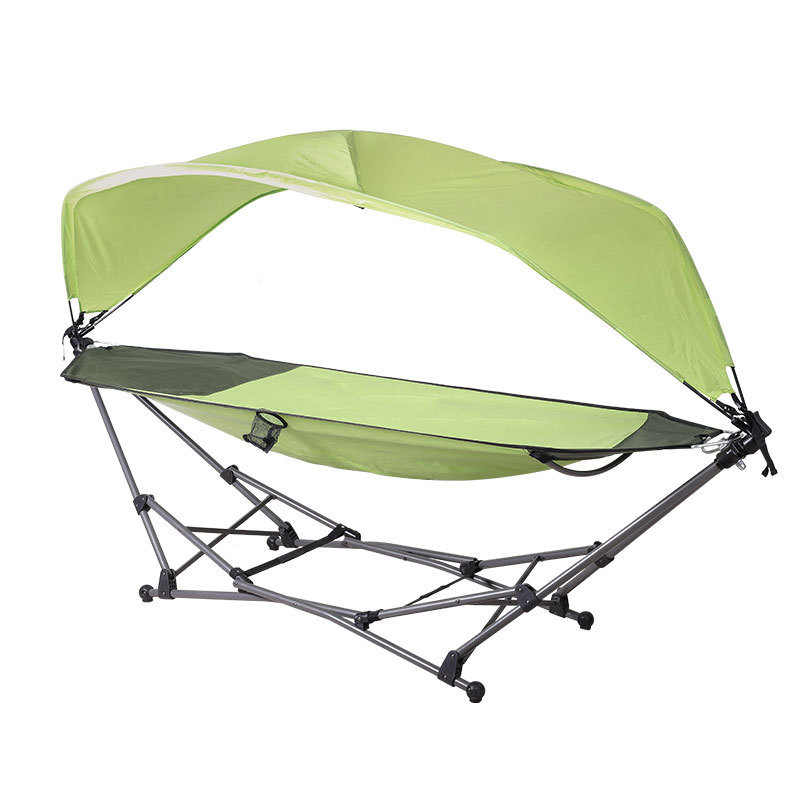 Hot sale portable camping hammock outdoors folding hammock with mosquito net