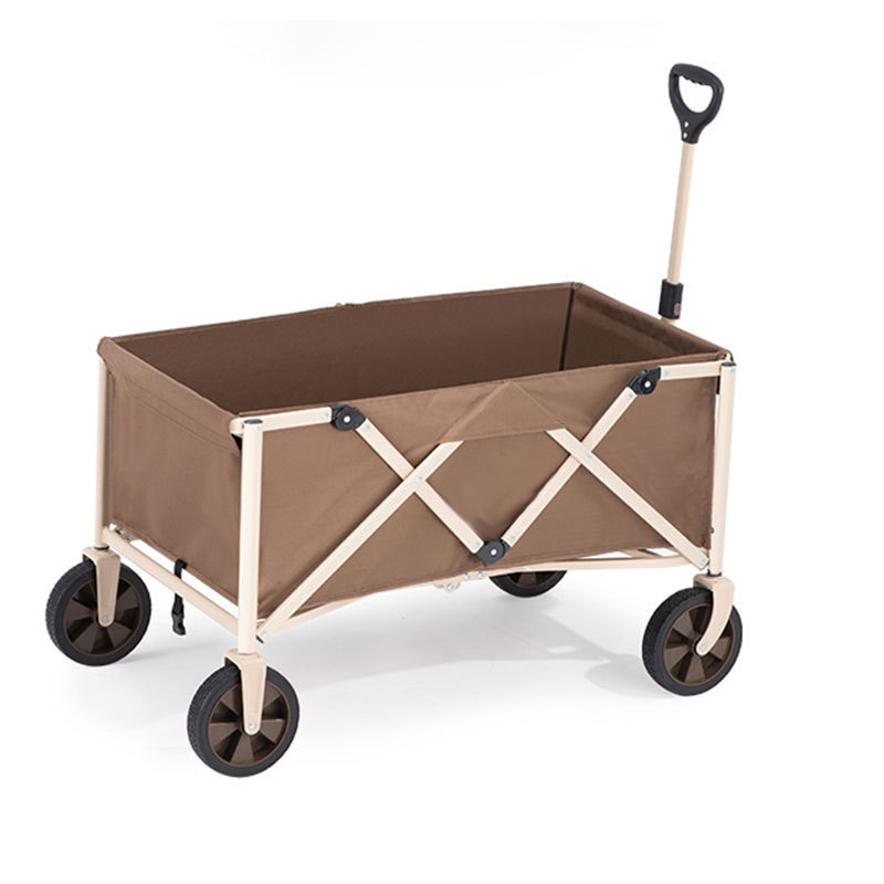 Heavy Duty Folding Wheeled Wagon Cart Collapsible Utility Kids Wagon Cart With Canopy