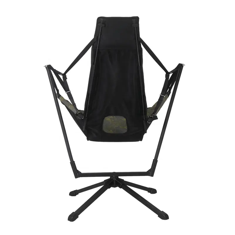 wholesale portable outdoor folding fishing beach chair folding hammock chair with stand