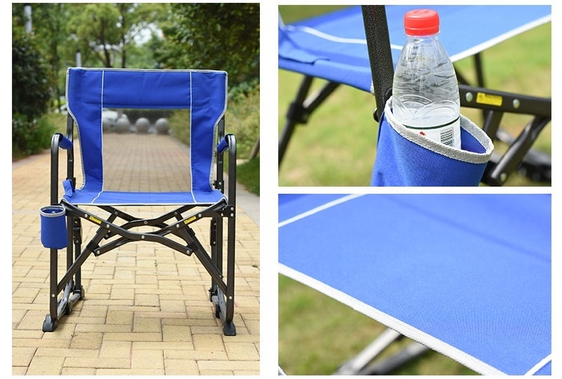 New Idea Portable Folding Outdoor Rocking Camping Chair