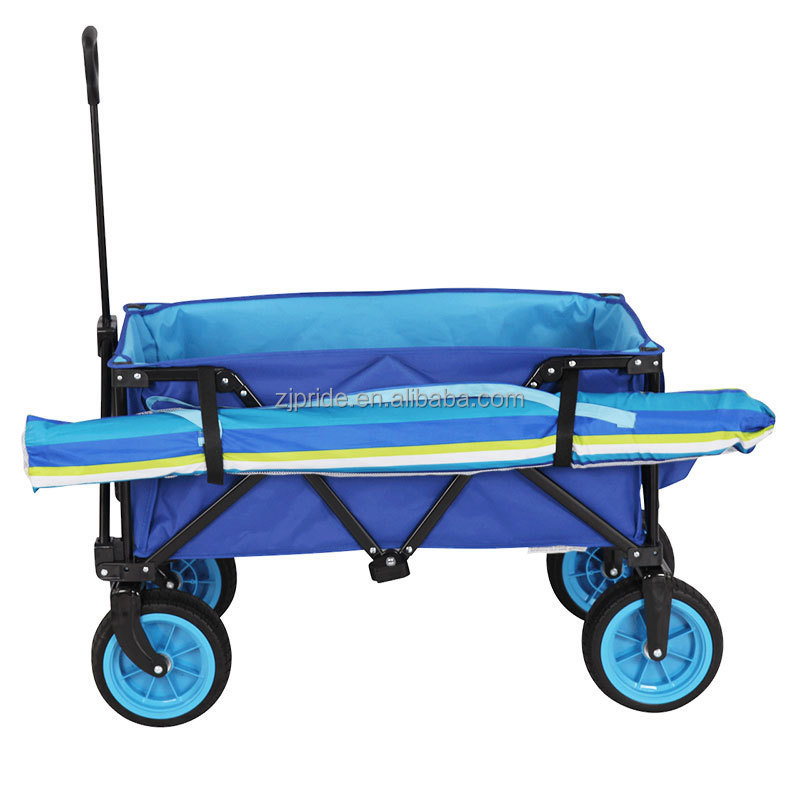 Adult Height Adjustable Quad Fold Camping Cart WagonFolding Utility Camping Wagon Cart Outdoor for beach wagon big wheel