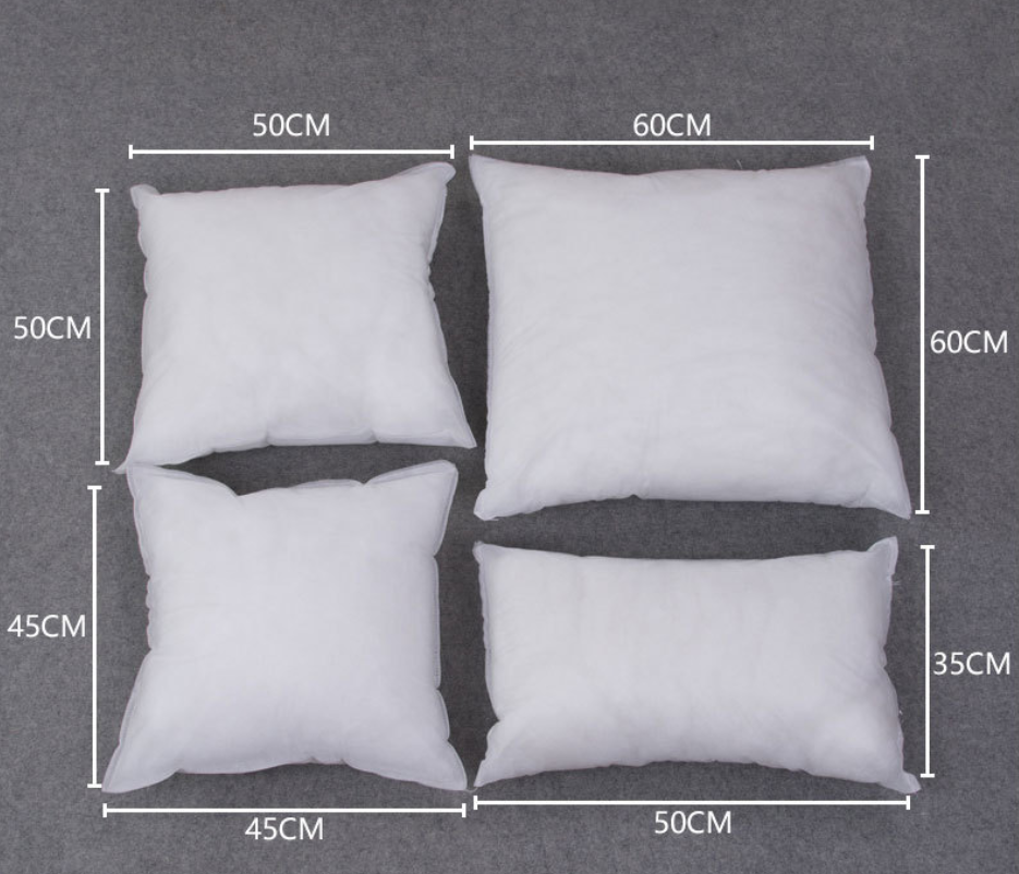 Wholesale Hypoallergenic Throw Pillow for Couch or Bed Decorative Insert 100% Polyester Filling