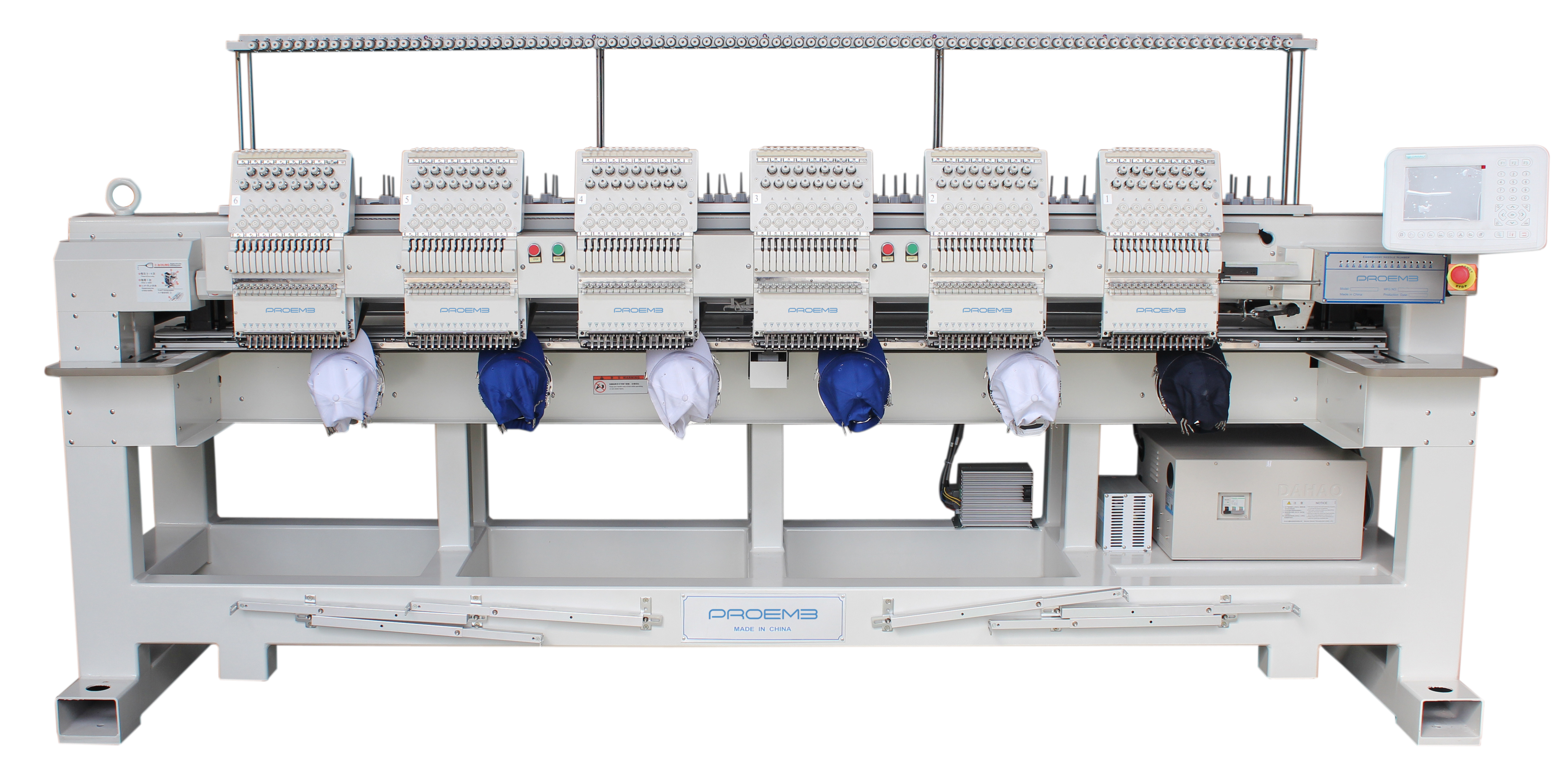 PROEMB high quality cap embroidery machine Computerized embroidery machine 6 head Embroidery machine