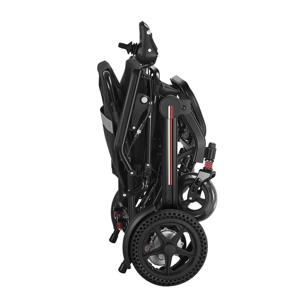 New Released Lightest Lithium Battery Electric Wheel Chair Lightweight Portable Foldable Electric wheelchair with Long Distance