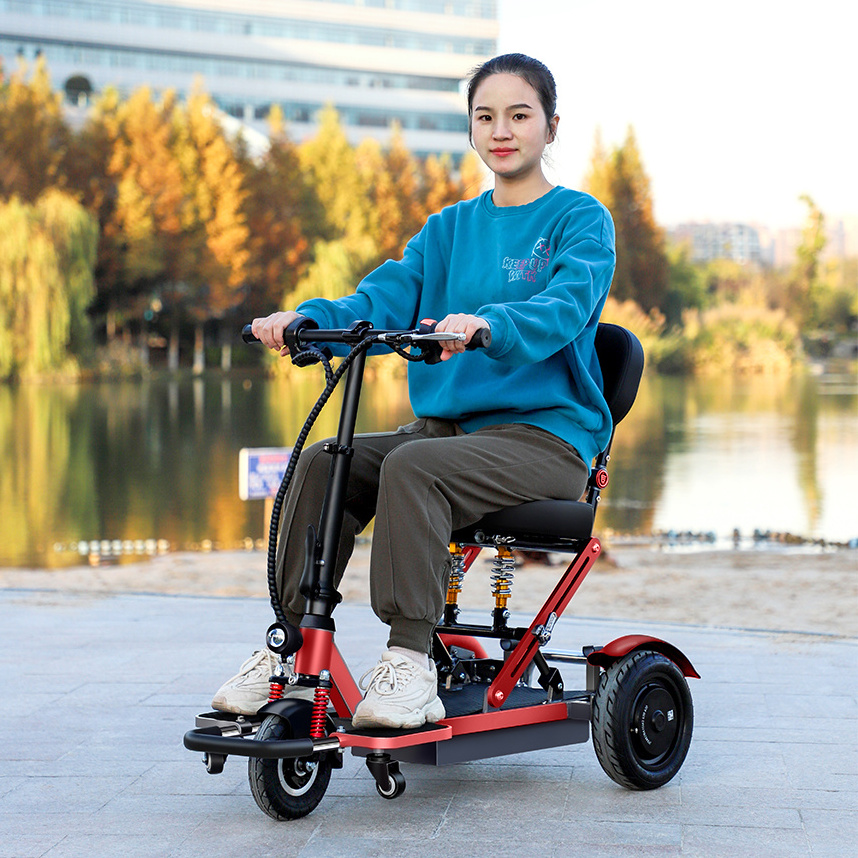 Three-wheel Scooter Adult Open Electric Tricycle 3 Wheel Mobility Scooter 48V/250W Brushless Handicapped Scooters