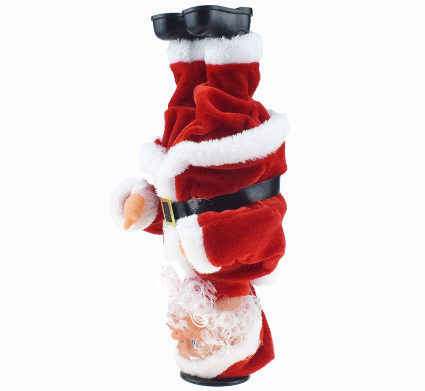 Inverted rotating electric music Santa Claus children's gifts