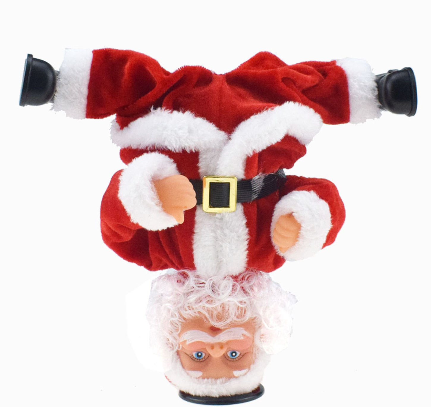 Inverted rotating electric music Santa Claus children's gifts