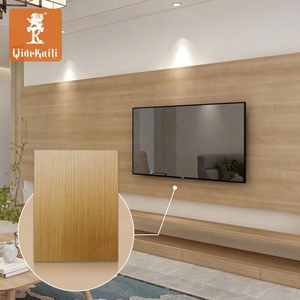 E0 Level Bamboo Wood Fiber Integrated Interior PVC Decorative Wall Panels