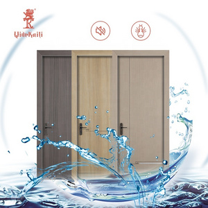 2024 Hot Sale Anti-termites WPC Waterproof Interior PVC Soundproof Flush Doors For Home