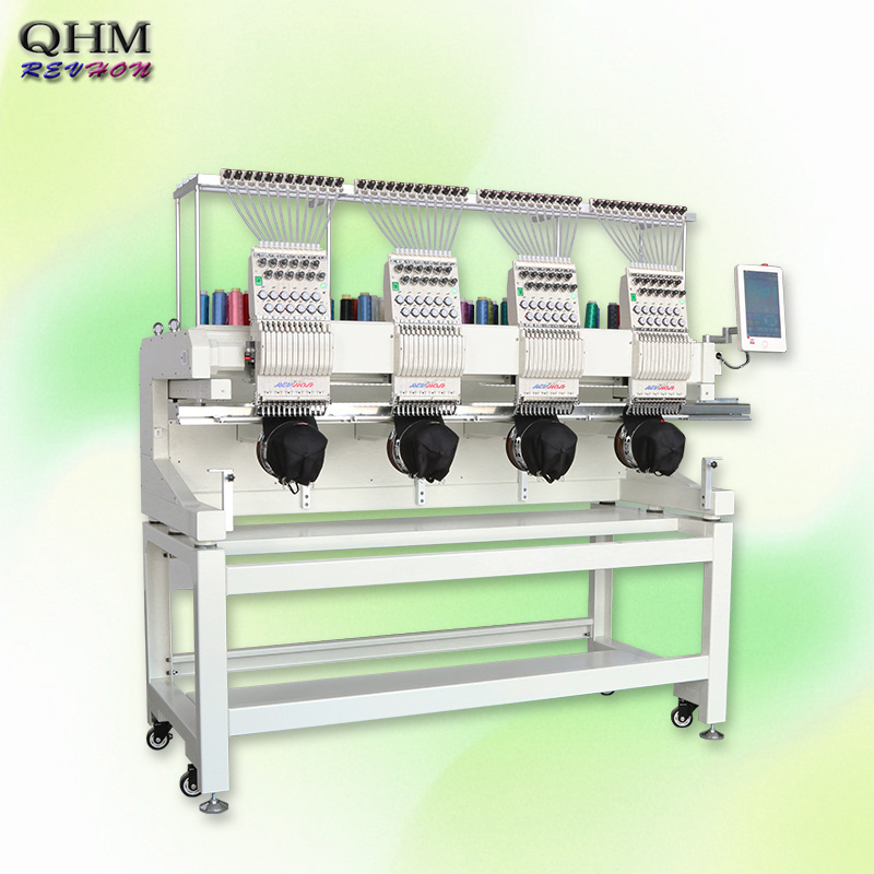 QHM 4 Head embroidery machine Four Head Computerized automatic embroidery machine