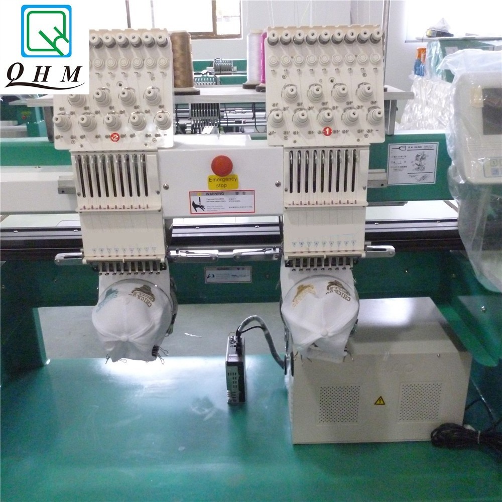 6 Heads Maquina Bordadora Computarizada Brodeuse Industrielle Flat Hat T-shirt Embroidery Machine