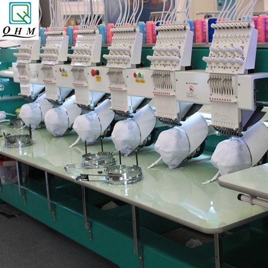 6 Heads Maquina Bordadora Computarizada Brodeuse Industrielle Flat Hat T-shirt Embroidery Machine