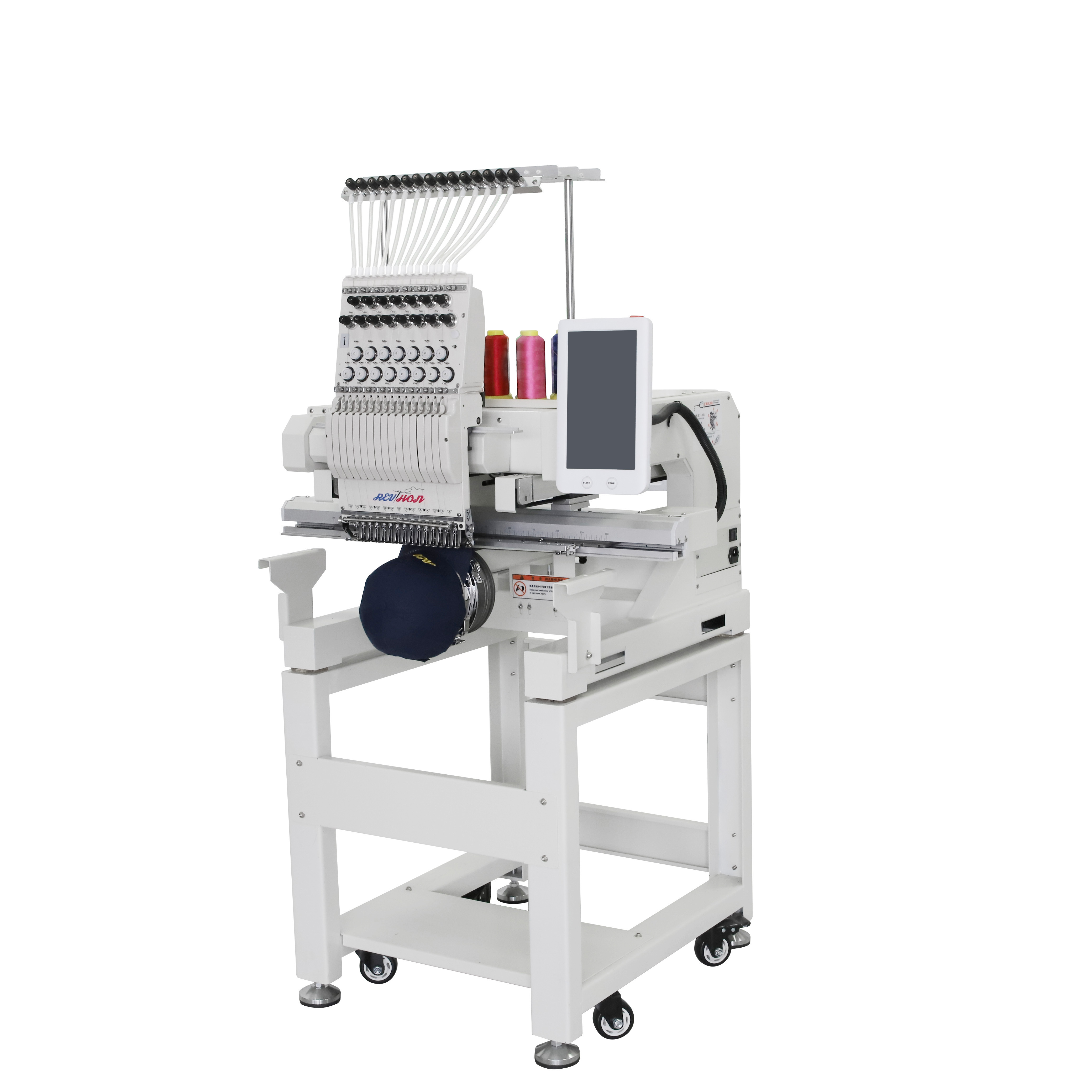 QHM single head 3D sewing embroidery machine  melco commercial embroidery machine for sale