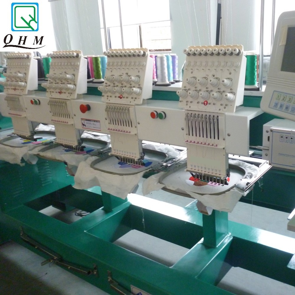 6 Heads Maquina Bordadora Computarizada Brodeuse Industrielle Flat Hat T-shirt Embroidery Machine