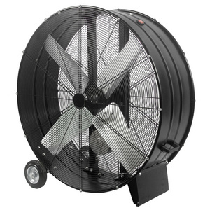 110V 120V 36" 42" 48"industrial High Velocity Heavy Duty Industrial Metal Belt Drive Cooling Air Floor Mobile Drum Fan