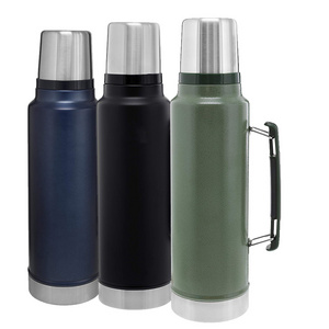 Big Capacity Hot Sale 1.1L/1.4L/2L Double Wall Stainless Steel Vacuum Insulated Thermos Water Bottle Travel Pot