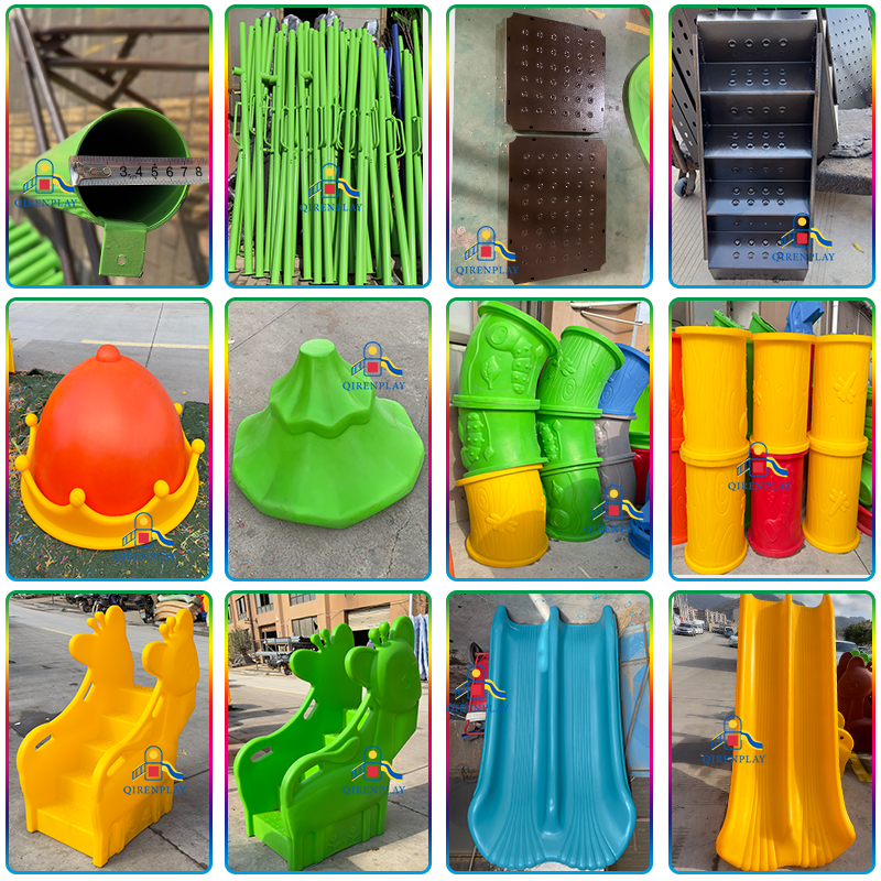 Outdoor Plastic Slide Swing Set Playground Indoor Play Area Equipment Wholesale Small Commercial Kids 1 Set Tobogan Plastic >10