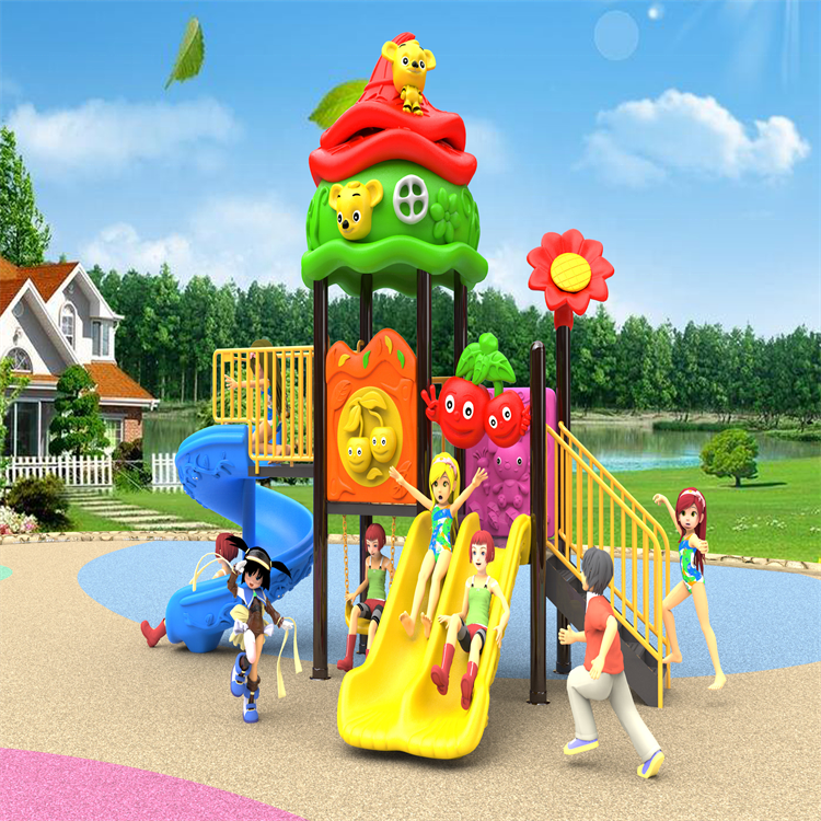 Toddler playground equipment Plastic slide swing set Outdoor and indoor party games