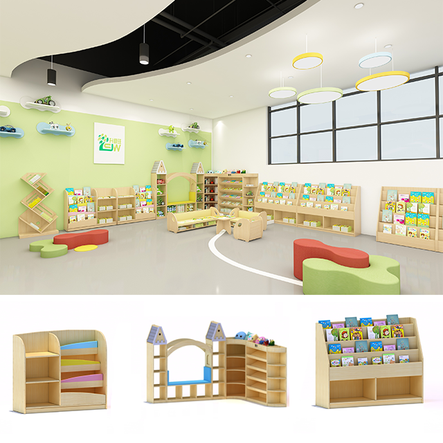 Wholesale natural solid wood children's book storage shelves shelf cabinet  School Bag Shoe Cloth Storage Montessori cabinet