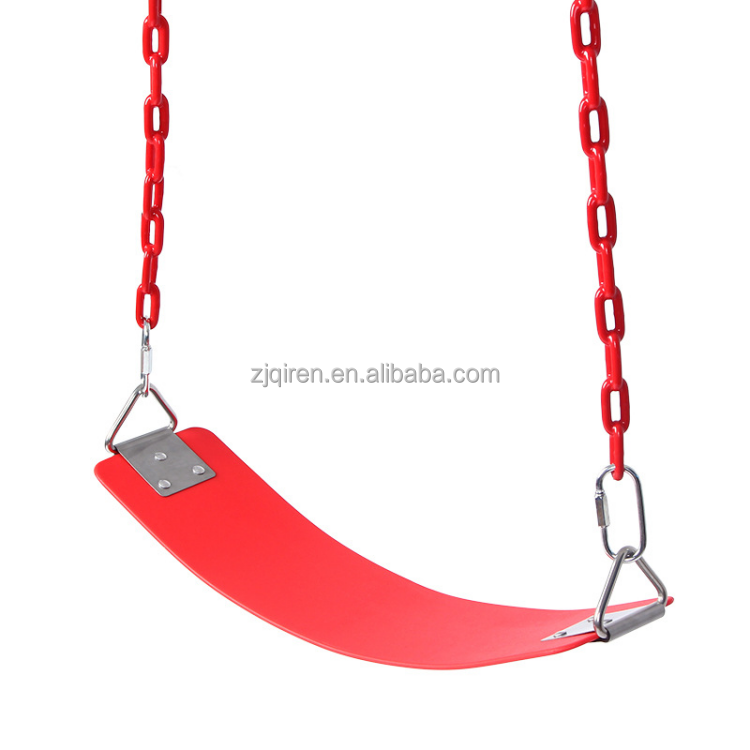 Soft EVA Belt Swing With Triangular Iron Sheet Accessories Outdoor Children With Plastic Coated Chain KIDS Swing