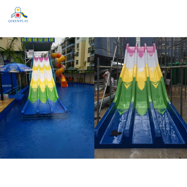 Specializing in manufacturing outdoor custom fiberglass water slides for sale pool slides