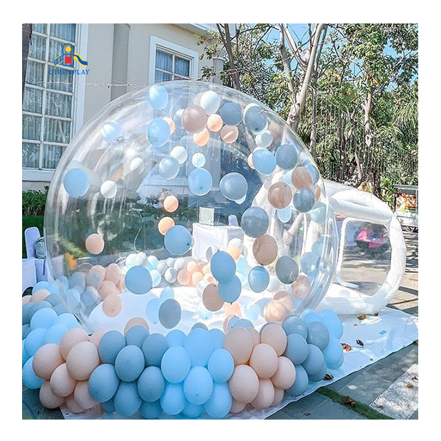 Kids Party Balloons Fun House  Clear Inflatable Crystal  Dome Bubble Tent Transparent Inflatable Bubble Balloons House