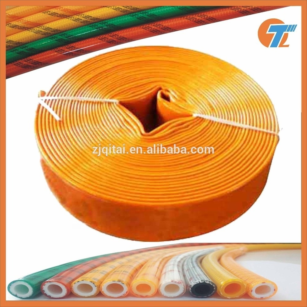 4 inch PVC plastic water lay flat hose for farm irrigation rain hose