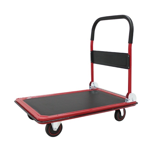 300KG capacity metal construction tools flat hand cart Warehouse tooling  truck