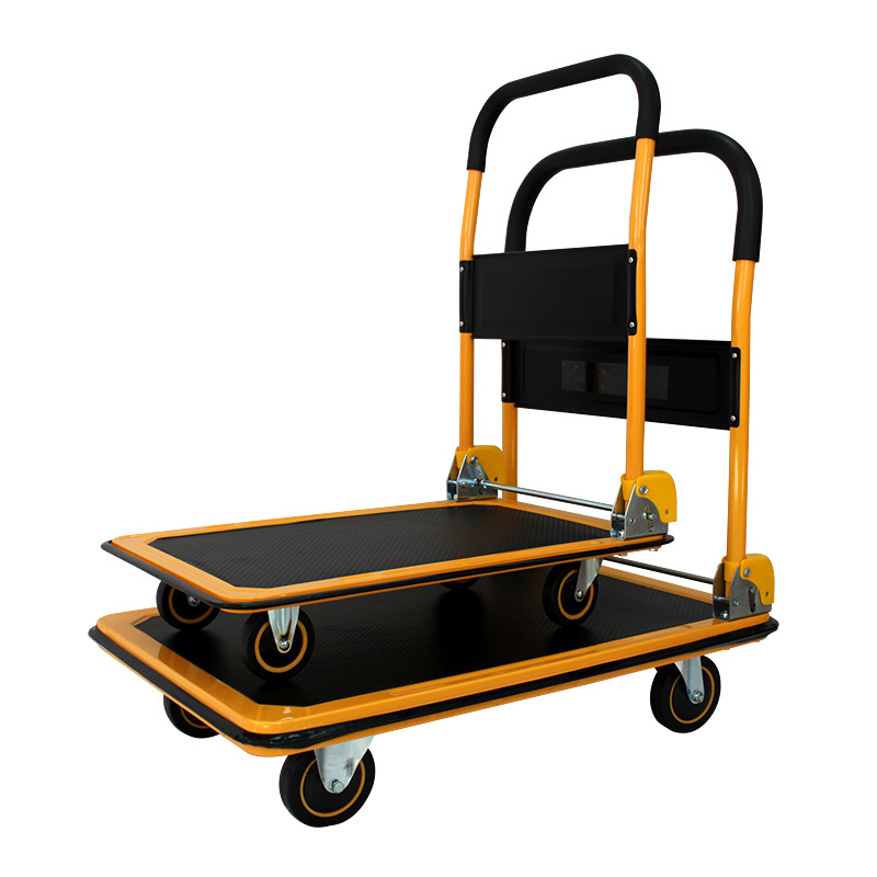 Logistics powered flatbed Cart hand truck platform carts warehouse outdoor