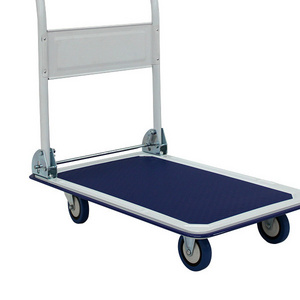 Supplier trolley heavy duty collapsible folding platform trolley for hotel and industrial transport