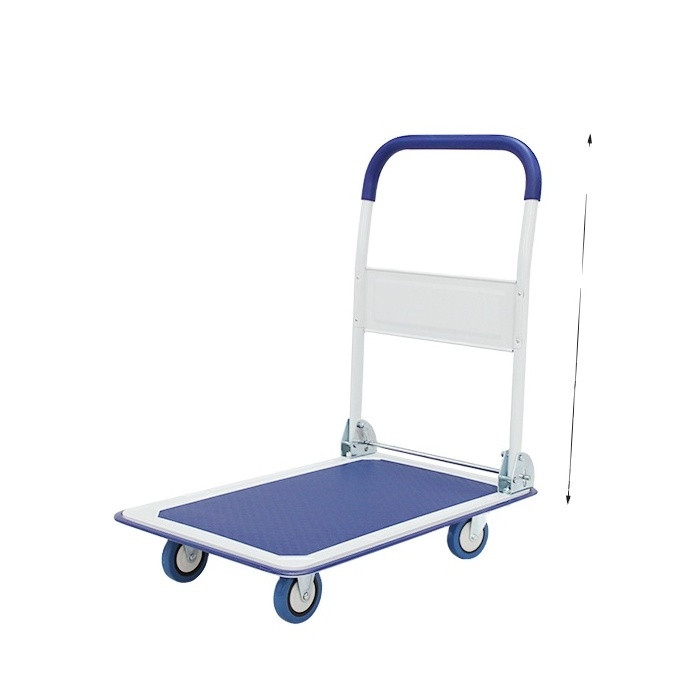 Easy Install  Wholesale Price Heavy Duty Warehouse Folding  Platform hand Cart trolley