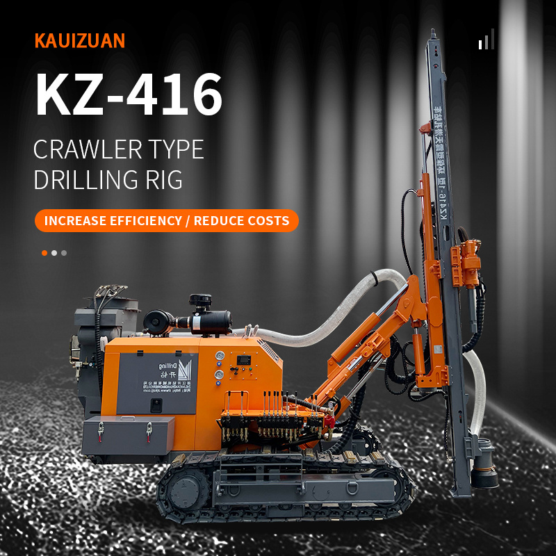 DTH drilling machine for mining blasting holes