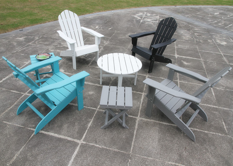 veranda furniture outdoor plastic chairs hdpe poly lumber adirondack chairs set for your leisure time