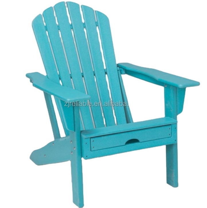 Plastic Outdoor Classic Chair Weather Resistant Adirondack Chair with ottoman