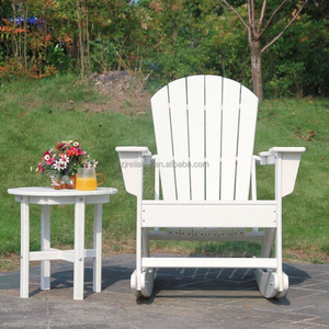 Oversized Patio Adirondack Chair Outdoor Lounger All-Weather Fade Resistant Hdpe Garden Chair