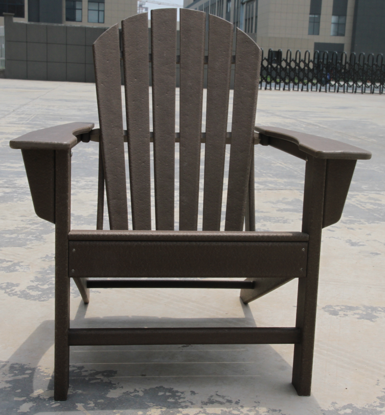 poly lumber outdoor lounge chair HDPE Recycled Wooden Adirondack Chair