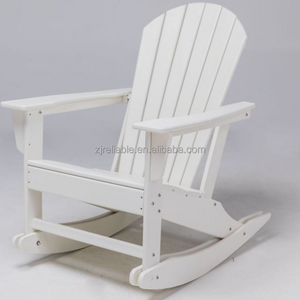 Recycled HDPE lumber garden plastic resin outdoor Oversized Adirondack  rocking chair