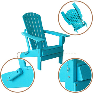 All Weather Resistant Classic Plastic Hdpe Furniture Adirondack Folding Chair Outdoor Patio Garden Chair Not Color Fade