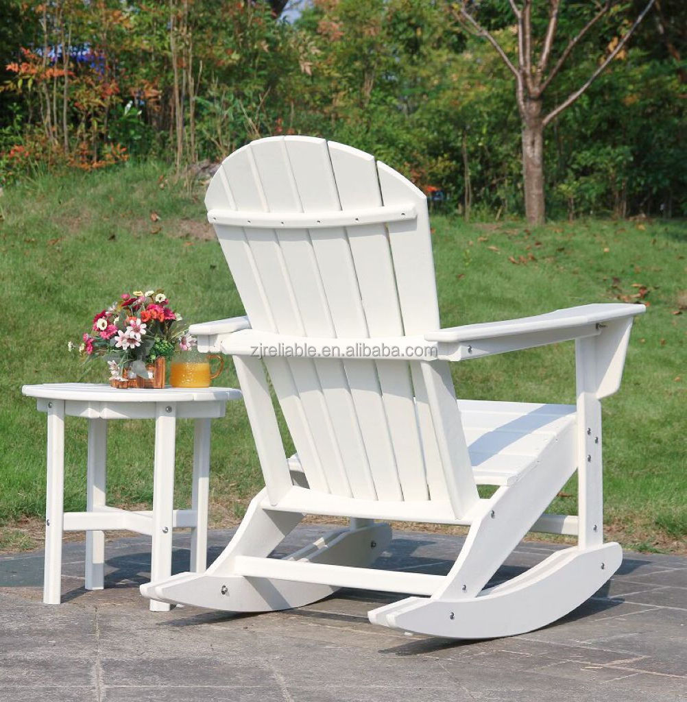 Oversized Patio Adirondack Chair Outdoor Lounger All-Weather Fade Resistant Hdpe Garden Chair