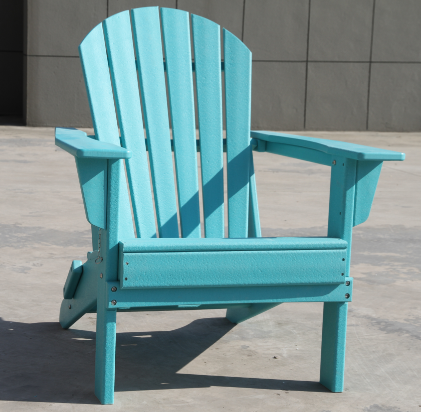 poly lumber outdoor lounge chair HDPE Recycled Wooden Adirondack Chair