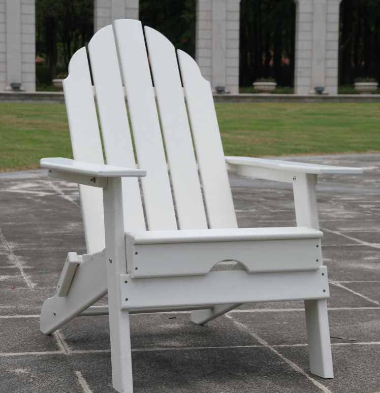 Veranda furniture plastic chairs folded white chair Hdpe Resin Adirondack Chair folding