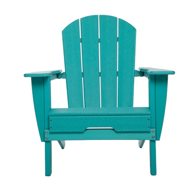 Big Discount Stock Garden Patio Beach Modern HDPE Folding Recycled Plastic Wood Adirondack Chair