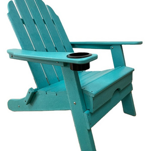 Outdoor HDPE Furniture wooden adirondack garden plastic outdoor chairs folding camping chair